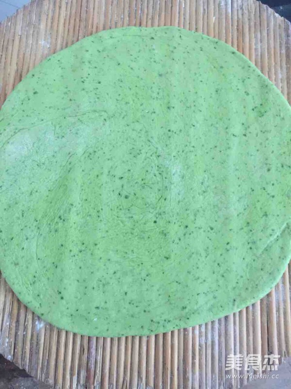 Spinach Sauce Pancake recipe