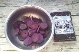 Purple Potato Bean Paste Ball recipe