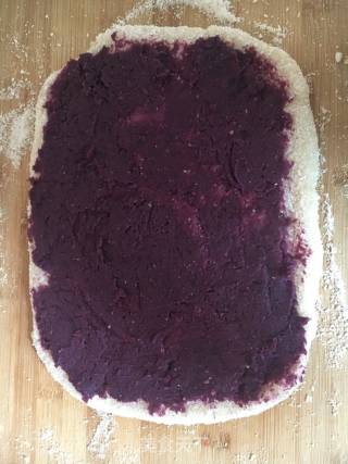 Purple Sweet Potato and Glutinous Rice Roll recipe