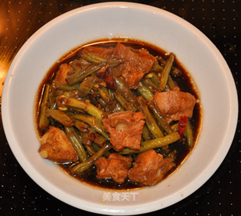 Stewed Pork Ribs with Sword Beans recipe