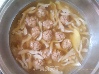 Mushroom Meatball Soup recipe