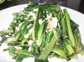 Stir-fried Bitter Wheat Vegetables with Garlic recipe