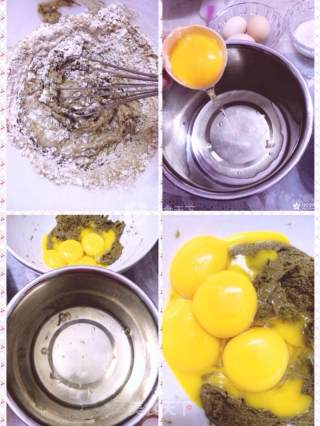 Matcha Red Bean Chiffon Cake recipe