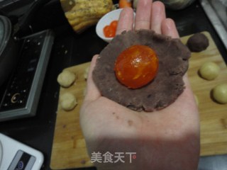 Peanut and Egg Yolk Mooncake with Bean Paste and Egg Yolk recipe