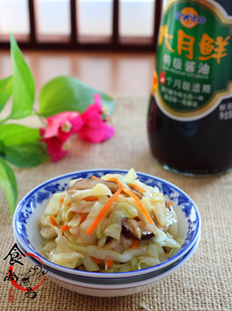 Stir-fried Shredded Cabbage with Mushrooms recipe