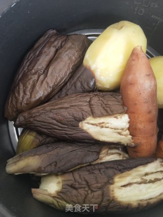 Eggplant with Potatoes recipe