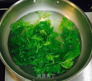 Celery Leaves Mixed with Tofu recipe