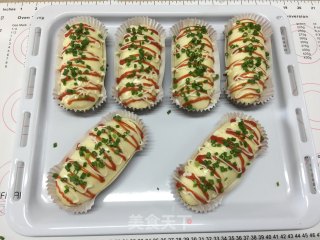 Pork Floss Sausage Buns recipe