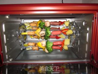 [colorful Miscellaneous Vegetables Randomly Skewers]——a Free Barbecue at Home in The Cold Season recipe