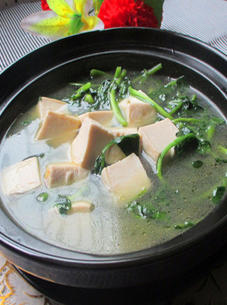 Watercress Tofu Soup recipe