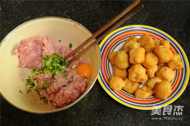 Chinese New Year Banquet Dishes-stuffed Pork with Tofu in Oil recipe