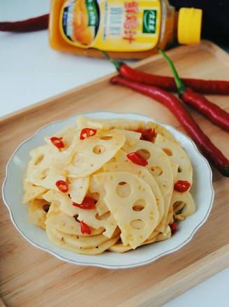 Hot and Sour Lotus Root Slices recipe