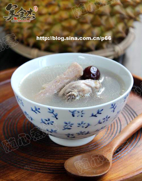 Durian Stuffed Chicken Soup recipe