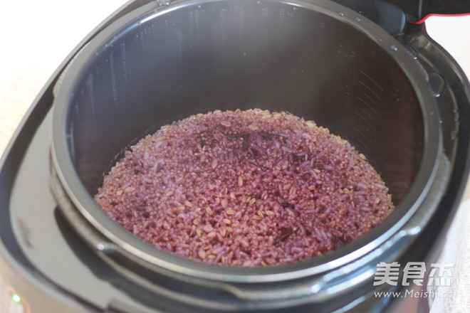 Purple Sweet Potato Rice Ball recipe