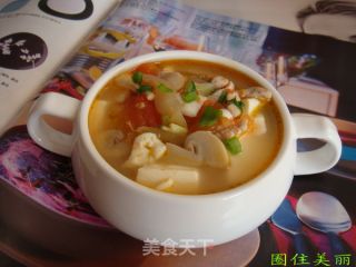 Mustard Pork Tofu Soup recipe