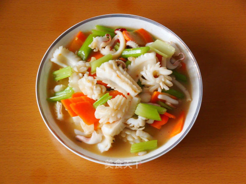 <taiwanese Cuisine> Stir-fried Flower Sticks (cuttlefish) recipe