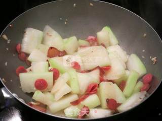 Stir-fried Winter Melon with Bacon Sausage recipe