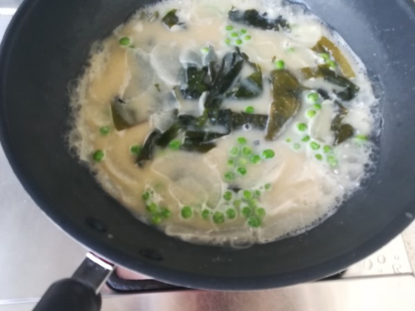 Pea and White Radish Miso Soup recipe