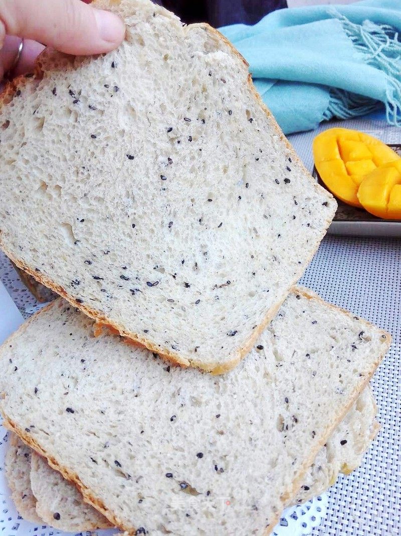 Black Sesame Cereal Toast recipe