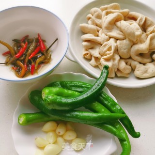 Green Pepper Fat Intestine recipe
