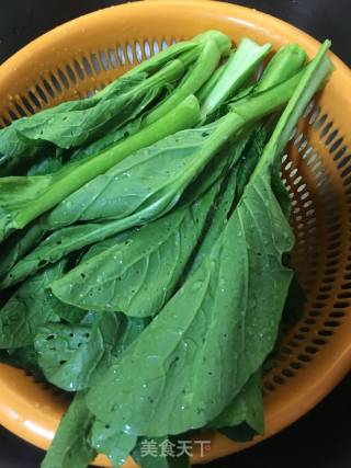 Raw Stir-fried Choy Sum recipe