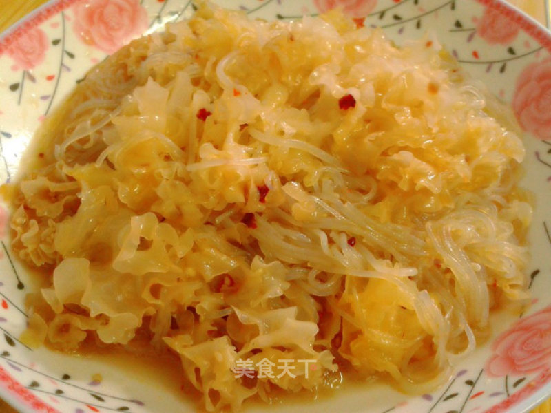 Cold White Fungus Vermicelli recipe