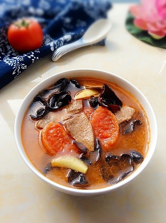 Tomato Fungus and Pork Liver Soup recipe