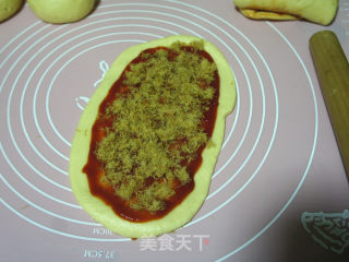 Pork Floss Bread with Tomato Sauce recipe