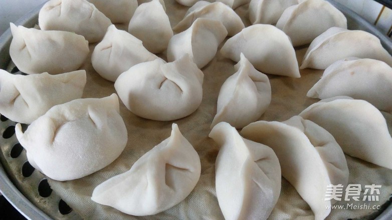 Steamed Dumplings with Pork and Radish Noodles recipe