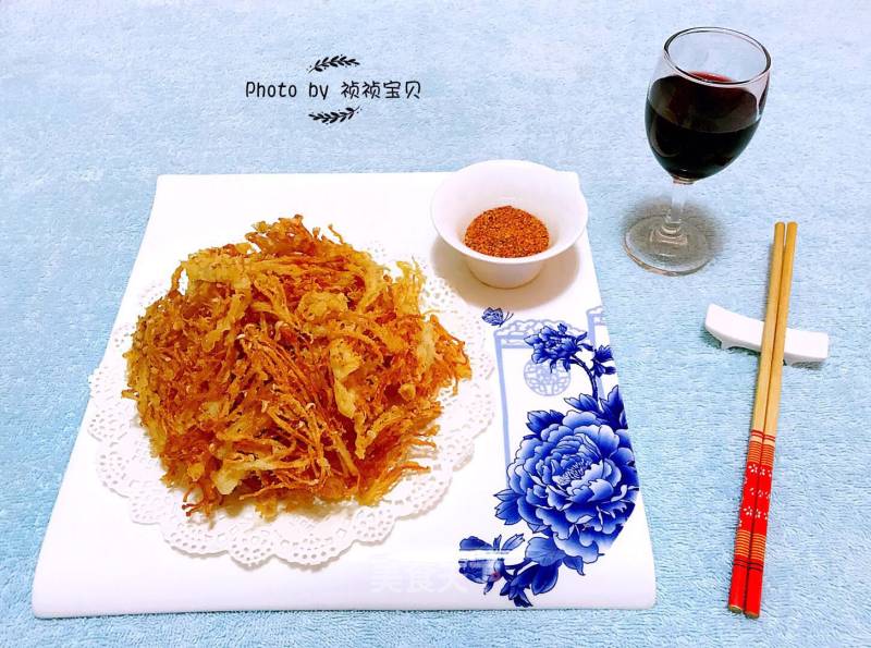 Fried Enoki Mushroom recipe