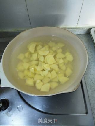 Potatoes Stir-fried Rape recipe