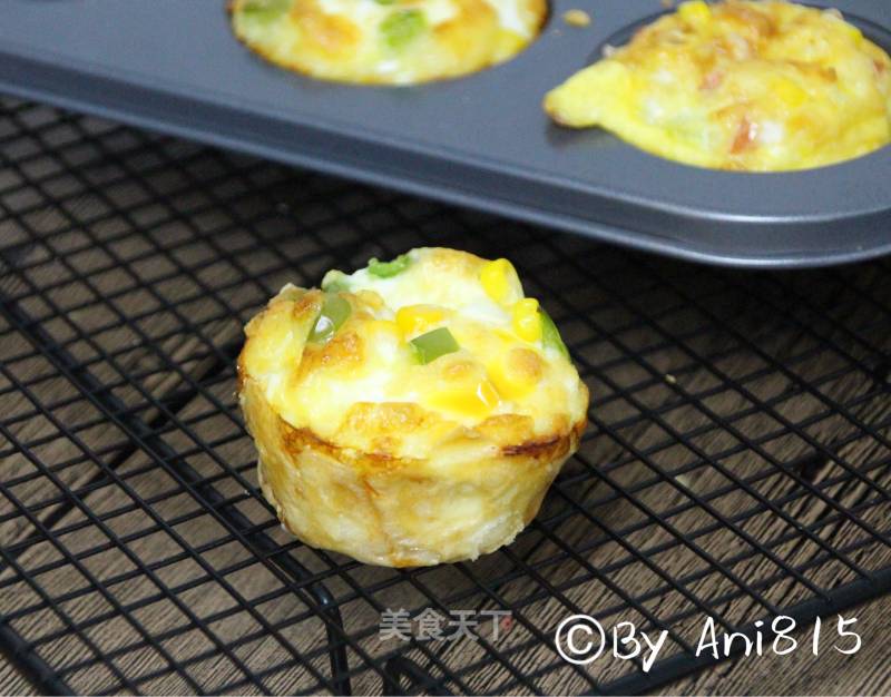 Ham Corn Cheese Tart recipe