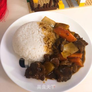 Curry Beef Rice recipe