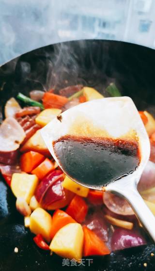 Spicy Sausage with Potatoes recipe