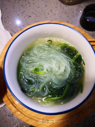 Spinach Vermicelli Soup-#最爱下饭菜# recipe