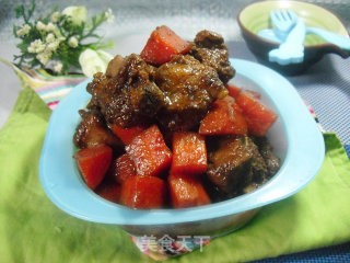 Braised Pork Ribs with Carrots recipe