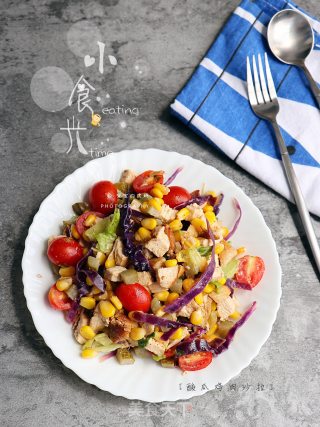 Sour Melon Chicken Salad recipe