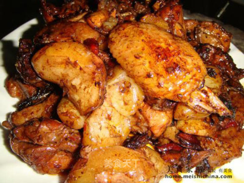 Braised Water Chestnut with Chicken recipe