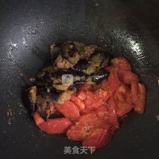 Stir-fried Eggplant with Tomatoes recipe