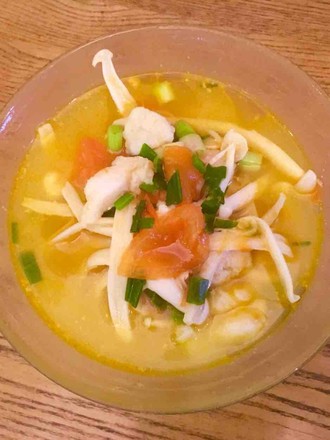Tomato Longli Fish Mushroom Soup recipe