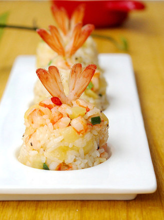 Braised Rice with Potatoes and Shrimp recipe