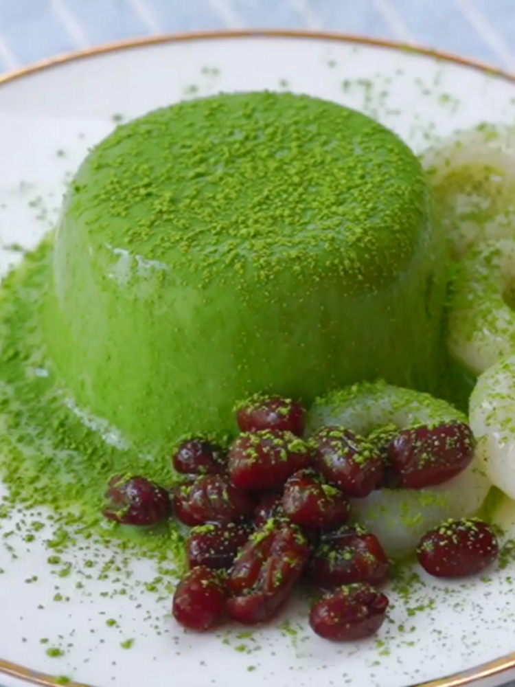 Tofu Matcha Pudding recipe