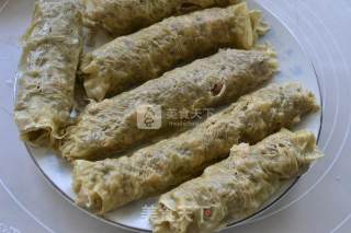 Shrimp Tofu Skin Meat Rolls recipe