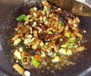 Stir-fried Water Spinach with Tempeh with Rice recipe
