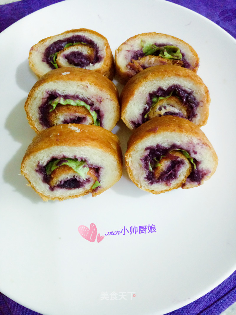 Half A Minute to Make Bread Rolls "purple Sweet Potato Bread Rolls" recipe