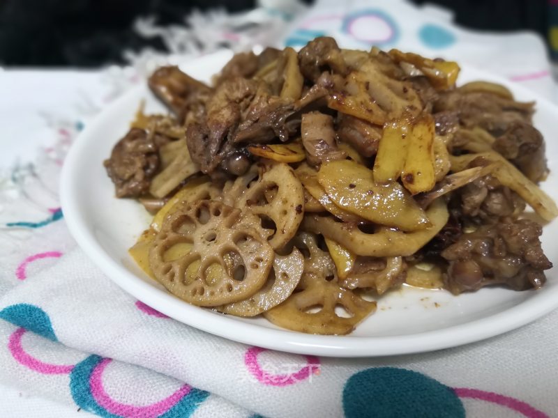 Braised Duck with Lotus Root recipe