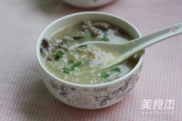 Mushroom and Pork Liver Congee recipe
