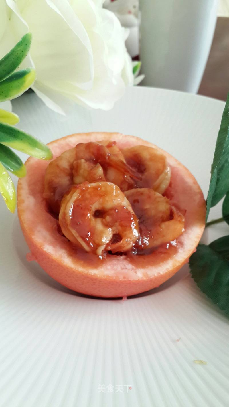 #快手懒人饭#grapefruit Shrimp Ball recipe