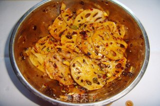 Spicy and Spicy Lotus Root Slices recipe