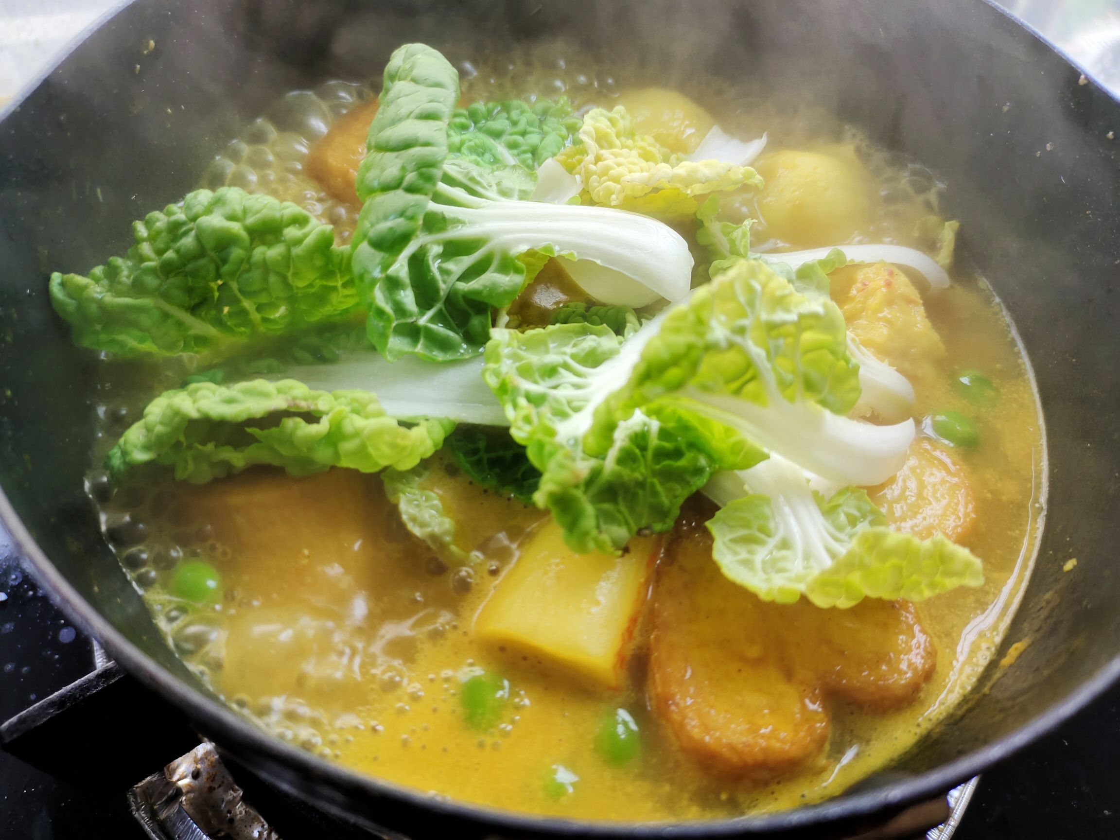 Curry Seafood Meatball Soup recipe